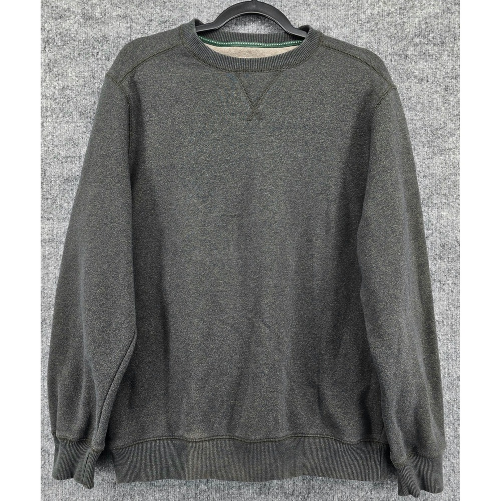 G.H. Bass Sweatshirt Men M Gray Crewneck Long Sleeve Gorpcore Workwear Outdoor